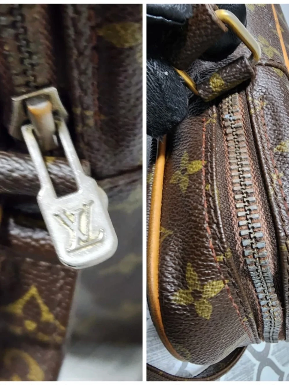 Authentic Louis Vuitton Vintage Monogram Marceau PM Brown
